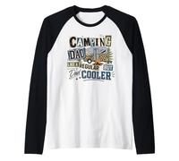 Camping Camper Dad Outdoor Adventure Explorer Lovers Proud Raglan Baseball Tee