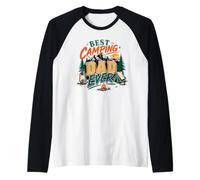 Camping Camper Dad Outdoor Adventure Explorer Lovers Proud Raglan Baseball Tee