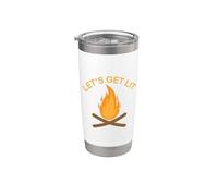 Camping Campfire Let's Get Lit Stainless Steel Insulated Tumbler