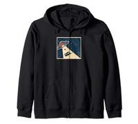 Camping Caravan Alien Kidnapping Holiday Zip Hoodie