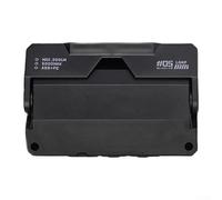 Camping Card Style Light Ultra Thin Rechargeable LED Lantern Portable Resistant ABS PC Pocket Size Black Gray Green Brown for Camping Hiking Power Outage Backpacking Trip(Black)