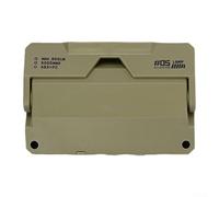 Camping Card Style Light Ultra Thin Rechargeable LED Lantern Portable Resistant ABS PC Pocket Size Black Gray Green Brown for Camping Hiking Power Outage Backpacking Trip(Green)