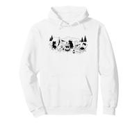 Camping Cats Campfire Cat Lover Outdoor Nature Adventure Pullover Hoodie