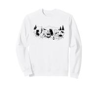 Camping Cats Campfire Cat Lover Outdoor Nature Adventure Sweatshirt