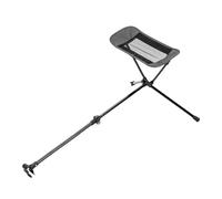 Camping Chair Foot Rest - 44-74cm Foldable Portable Recliner Footrest Stool, All Aluminum Alloy Frame Universal Footrest for 18-30mm Tube Chairs, Outdoor Gear Beach Lawn