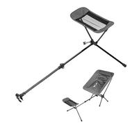Camping Chair Footrest - Foldable Outdoor Leg Support Stool, Portable Reclining Comfort Extension with Sturdy Frame Elevated Relaxation Design, Quick Setup Attachment Feature, Ideal for Beach Lawn Pat