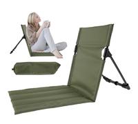 Camping Chair Outdoor Folding Beach Chair Lightweight Beach Floor Chair Portable Foldable Camping Chair with Storage Bag for Fishing Barbecues Hiking Traveling Outside Activities #(Military Green)
