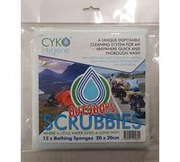 Camping Cleaning Wipes with Soap x 12 - Outdoor Cleaning Solutions - Disposable Body Soap Wipes