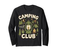 Camping Club Stay Wild A While Outdoor Design Long Sleeve T-Shirt