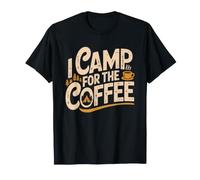 Camping Coffee Campsite Morning Ritual Outdoor Camper Camp T-Shirt