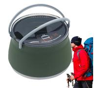 Camping Coffee Pot - Lightweight Foldable Silicone Kettle, Portable Water Boiler | Outdoor Coffee Maker, Travel-Friendly Design for Hiking, Camping Adventures, Convenient Compact Use