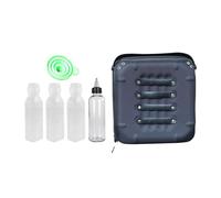 Camping Condiment Storage Bag, Camping Tool Case with Funnel And Cookware Holder for Fishing, Black