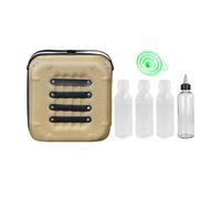 Camping Condiment Storage Bag, Camping Tool Case with Funnel And Cookware Holder for Fishing, Khaki