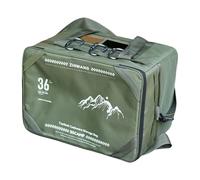 Camping Cooking Gear Bag Organizer, 36l Large Capacity Utensil Storage Pouch, Ideal for Hiking, Outdoor Adventure, Beach Trips, Picnic, Travel, Gear Setup for Campers Travelers, 42x31x26cm Khaki Green