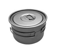 Camping Cooking Mess Outdoor Pure Titanium Folding Handle Portable Frying Pan Tableware Camping Cooker Picnic, RV Travel