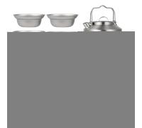 Camping Cooking Set, Lightweight Cook Pot Kit to Outdoor Survival, Portable Cookware at Adults and Family, Perfect for Hiking, Travel, Picnic, Backyard, Adventure Gear, Color Silver