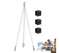 Camping Cooking Tripod - Portable Outdoor Fire Pit Tripod, Adjustable Height Aluminum Alloy Tripod Grill | Easy Storage Multifunctional Detachable Tripod for Campfire Cooking Over Fire