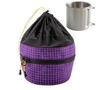 Camping Cookware Bag - Camp Bowl Cup Organizer, Outdoor Kitchen Gear Case | Easy-to-Carry Waterproof Travel Pouch, Compact Organizer for Pots, Utensils, Stove Tools, Hiking or Adventure