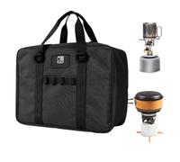 Camping Cookware Bag - Oxford Travel Bag Stove Pouch Cooking Utensils | Waterproof Large Capacity Two-Way Zipper Cookware Pouch for BBQ Camping Hiking