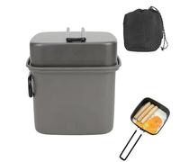 Camping Cookware - Camping Cooking Set, Aluminum Outdoor Cookware Kit | Introducing the Non-Stick Po Space Saver Camping Pot for Picnic Hiking Trips. Perfect for cooking instant noodles and stir fry