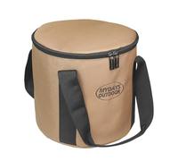 Camping Cookware Storage Bag - 600D Round Travel Organizer Pouch | Cooking Utensils Holder BBQ Camp Kitchen Kit Portable Lightweight Outdoor Picnic Hiking Gear Durablity Accessory