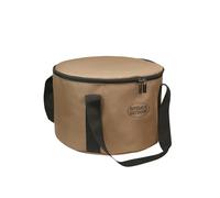 Camping Cookware Storage Bag - 600D Round Travel Organizer Pouch | Cooking Utensils Holder BBQ Camp Kitchen Kit Portable Lightweight Outdoor Picnic Hiking Gear Durablity Accessory