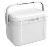 Camping Cooler 5L PU Small Cooler 76H Coooling ＆ 12H Warm Insulated Hard Lunch Box Hold 6 Cans Portable Ice Chest with Handle for Picnic, Beach, Grill, Plastic insulated box