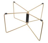 Camping Cooler Stand Folding Holder Frame Stainless Steel Portable | Foldable Khaki Rack, Stable on Uneven Ground, for Coolers and Cookware, Lightweight Carry Design