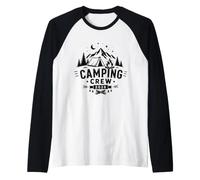 Camping Crew 2026 Family Camping Group Adventure Design Raglan Baseball Tee