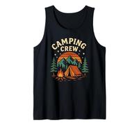 Camping Crew Vintage Camping Group Family Matching Tank Top