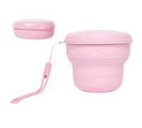 Camping Cup Silicone - Folding Drinking Cup 200 ml, Stainless Steel Travel Travel Accessories, Compact Drink Holder, Touring Equipment, Outdoor Use, Transport-Friendly, Usage Convenience
