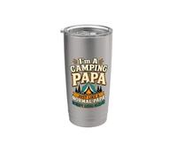 Camping Dad Campfire Outdoor Papa Stainless Steel Insulated Tumbler