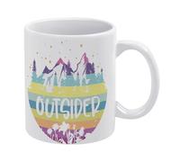 Camping Decor Funny Camping Mug Rustic Outsider Mug Funny Coffee Mug,Man Cave Prints,The Best Gift for Colleagues, Parents, and Grandparents, 110z Men and Women