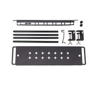 Camping Desk Rack - Portable Folding Table Grid with Lantern Pole Stand, Durable Multifunctional Outdoor Multifunctional Organizer | Pr Storage Accessory