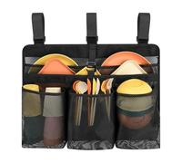 Camping Dish Dry Mesh - Hanging Food Dehydrator for Backpacking | Breathable Polyester with Sturdy Zippers & Three Tiers Layered Shelves for Glamping, Beach Trips, Trekking and Mountain Climbing