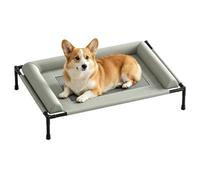 Camping Dog Bed - Folding Elevated Mat, Breathable Pet Cot Raised Sleeping | Companion Bed Outdoor Beach Patio Porch Backyard Floor Indoor Travel Comfort Relaxation Small Medium Large Animals with Pets