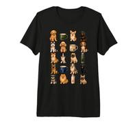 Camping Dog Breeds Grid Outdoor Dog Lover Camp Hiking Premium T-Shirt