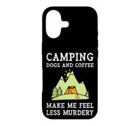 Camping Dogs Coffee Make Me Feel Less Murdery Camper Camp Case for iPhone 17