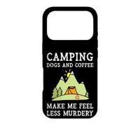 Camping Dogs Coffee Make Me Feel Less Murdery Camper Camp Case for iPhone 17 Pro