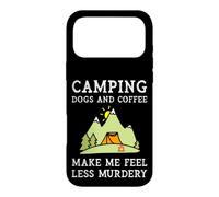 Camping Dogs Coffee Make Me Feel Less Murdery Camper Camp Case for iPhone 17 Pro Max