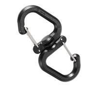 Camping Double Hooks - Portable S Chain Carabiners | Multipurpose Keychain Hooks with 360 Degree Swivel for Backpacks, Dog Walking, Hiking, Outdoor Adventures, Access