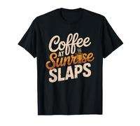 Camping Early Morning Coffee Sunrise Campsite Ritual T-Shirt