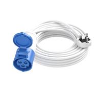 Camping Electric Hook Up Cable - ROOTOMA 16Amp to 13Amp Adapter for Caravan Campervan Motorhome Accessories, 220~250V Fused UK Plug (5M)