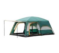 Camping Equipment Outdoor 5-8 People Two-bedroom Single Multi-person Double Deck Camping Tent Wind and Water Resistance Outdoor Play Tent