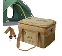Camping Equipment Storage Bag, Outdoor Travel Gear Box, 36L Portable Hiking Utility Carrier, Shock Absorption System, Dependable Fabric, 42x31x26cm, Mountain Picnic RV