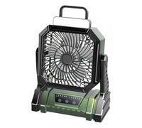 Camping Fan - Portable Cooling Fan for Tent, with Flashlight 5400 mAh 4 Adjustable Modes for Garage, Bedroom, Desk, Travel, Shop, Sports Climate, Heat, Indoor, Patio, Beach