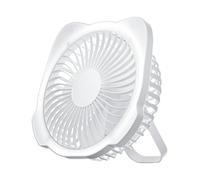 Camping Fan - USB Rechargeable Camping Fan, LED Combo Camping Fan | Rechargeable Camping Fan with Lightweight, 5-Speed Outdoor Leading Fan, Battery Powered Desk Fan for Hiking Fishing Approx