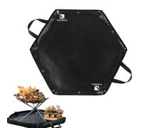 Camping Fireproof Mat Hexagonal Folding Heat Resistant Flame Retardant Insulation Pad Stove Anti Flame Padding Camping Supplies