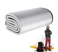 Camping Floor Mat - Outdoor Waterproof Aluminum Foil Pad | Double Sided Moisture Proof Picnic Mat | Thickened Portable Tent Ground Mats with Storage Bag | Hiking Travel Rug Insulation Pad for Camping