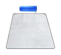 Camping Foil Mat - 200 x 200 cm Aluminium Camping Mat, Foam Sleeping Mats, Silver Foil Blanket, Waterproof Tent Footprint, Large Picnic Blanket, Portable Outing Carp for Beach, Garden, Park